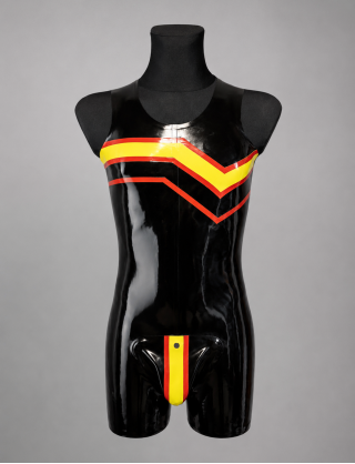Herren Latex Body "Rubber Pride Flag"